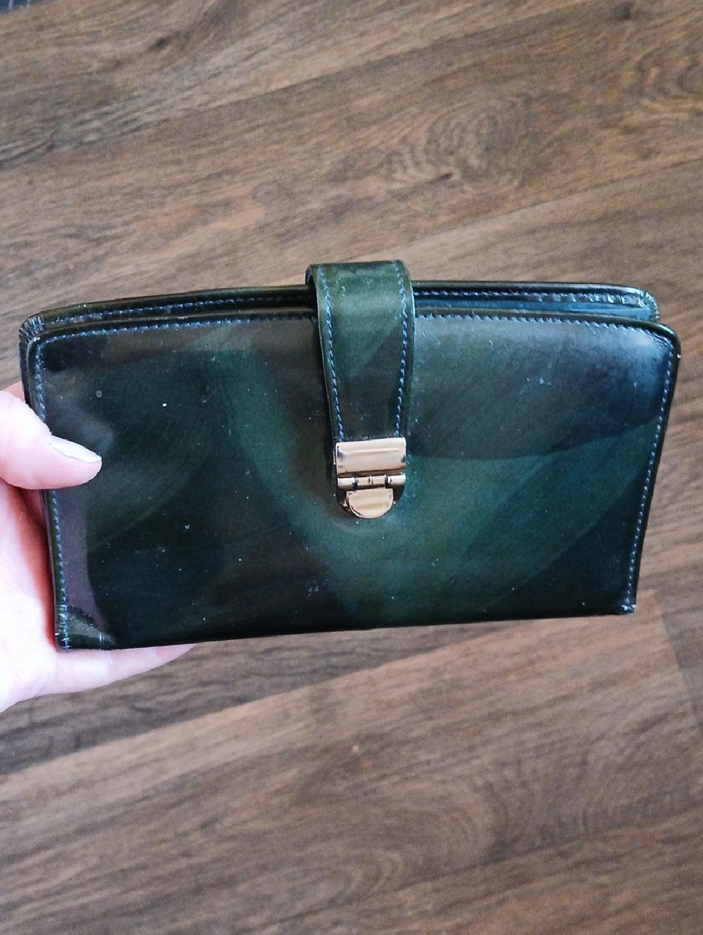 Vintage Bosca Leather Wallet Clutch.